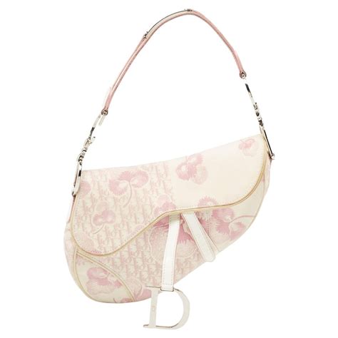 dior saddle mini white|dior mini saddle bag pink.